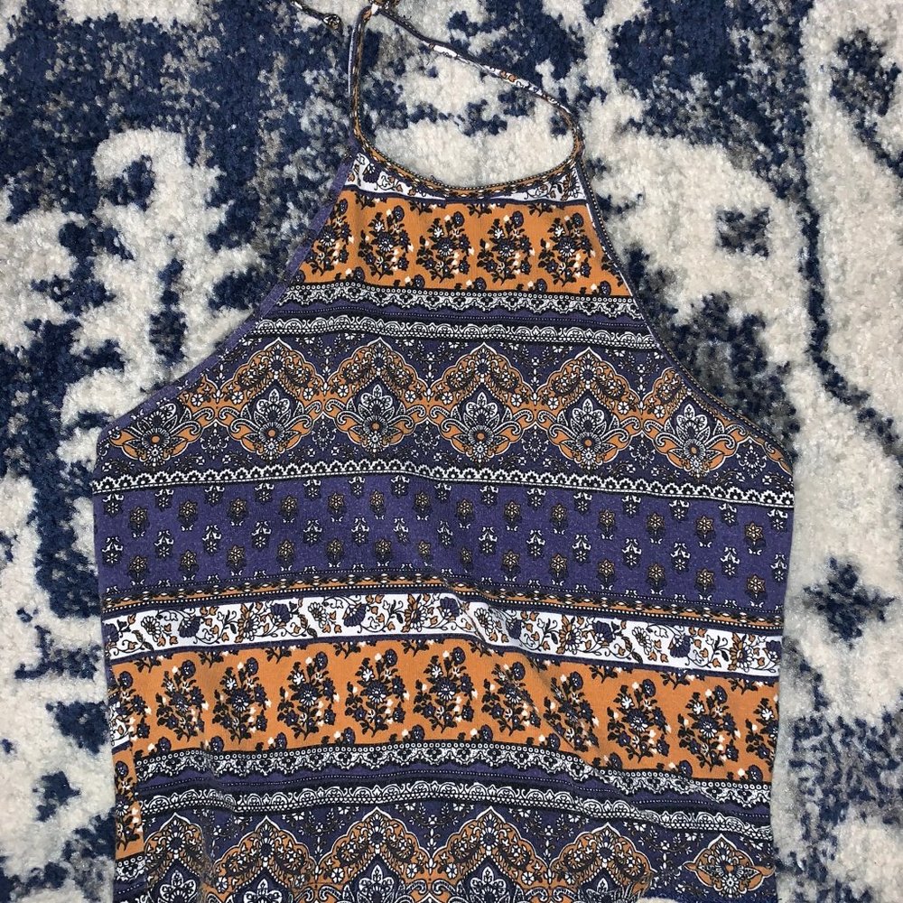 Paisley Halter Crop Top